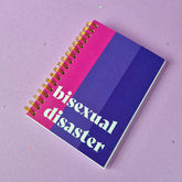 Bisexual disaster lined notebook A6 | A5