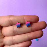 Bisexual Star Stud Earrings