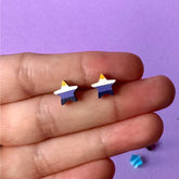 Non-binary Star Stud Earrings