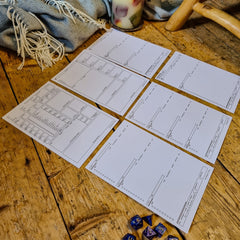 5E D&D Character Sheets – 4 character sheets level 1-9 spells