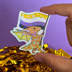 Dragon Pride LGBTQ Stickers – Non-binary Flag