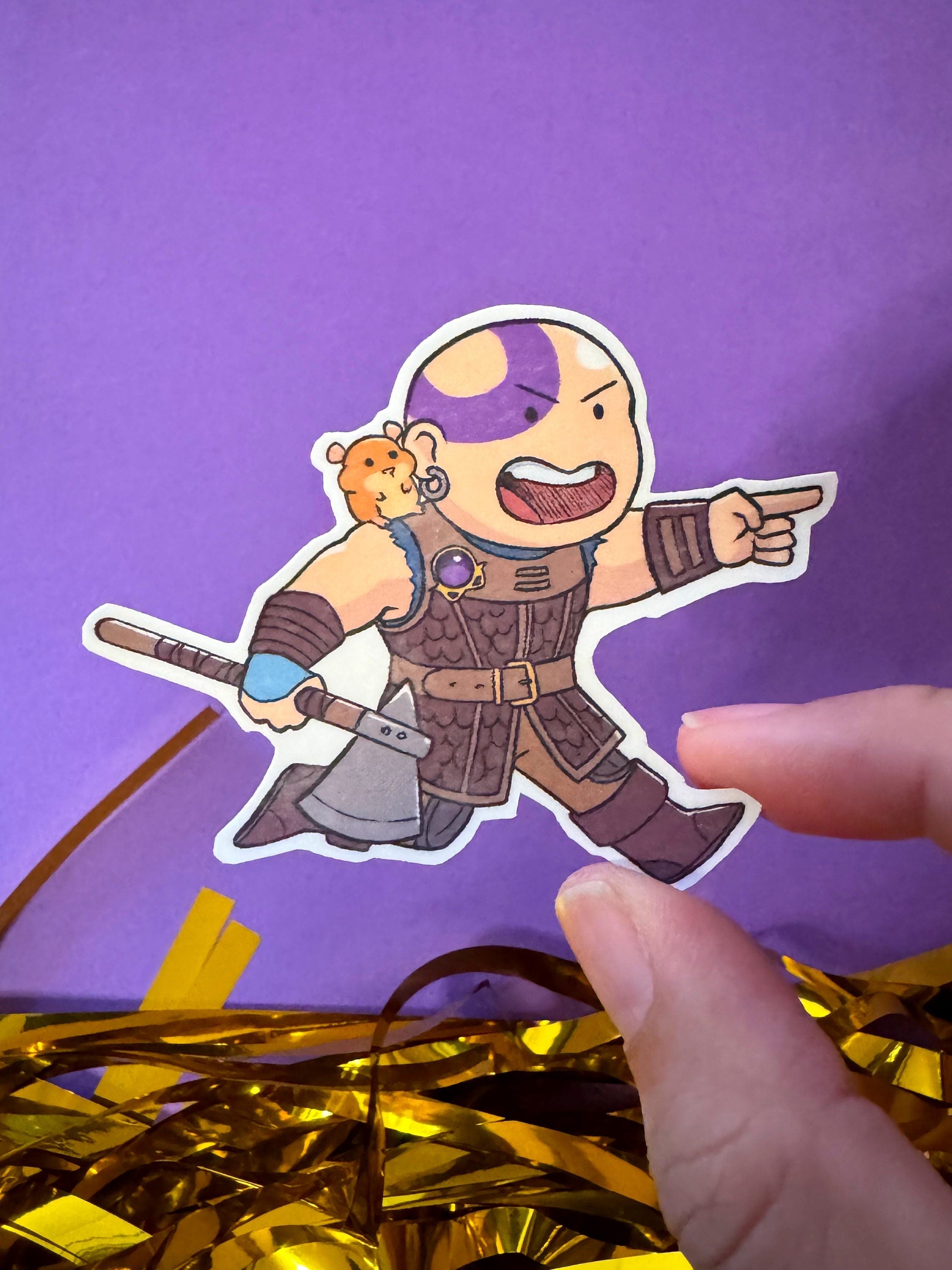 Baldur's Gate 3 Stickers – Minsc and Boo
