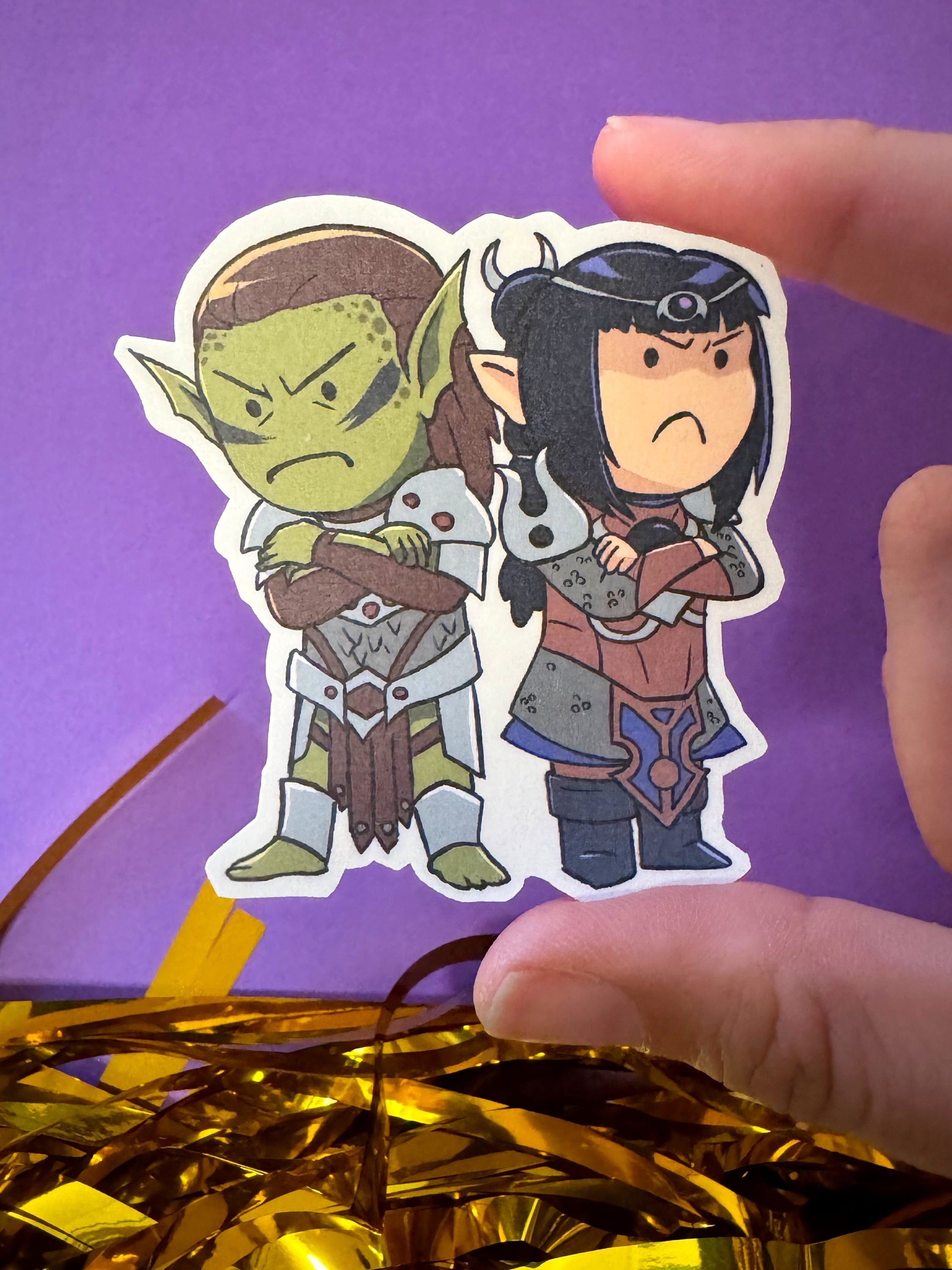 Baldur's Gate 3 Stickers –  Laezel, Shadowheart, Shart