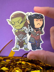 Baldur's Gate 3 Stickers –  Laezel, Shadowheart, Shart
