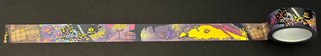 Dungeon Adventure Gold Foil Washi