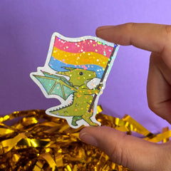 Dragon Pride LGBTQ Stickers – Pansexual Flag