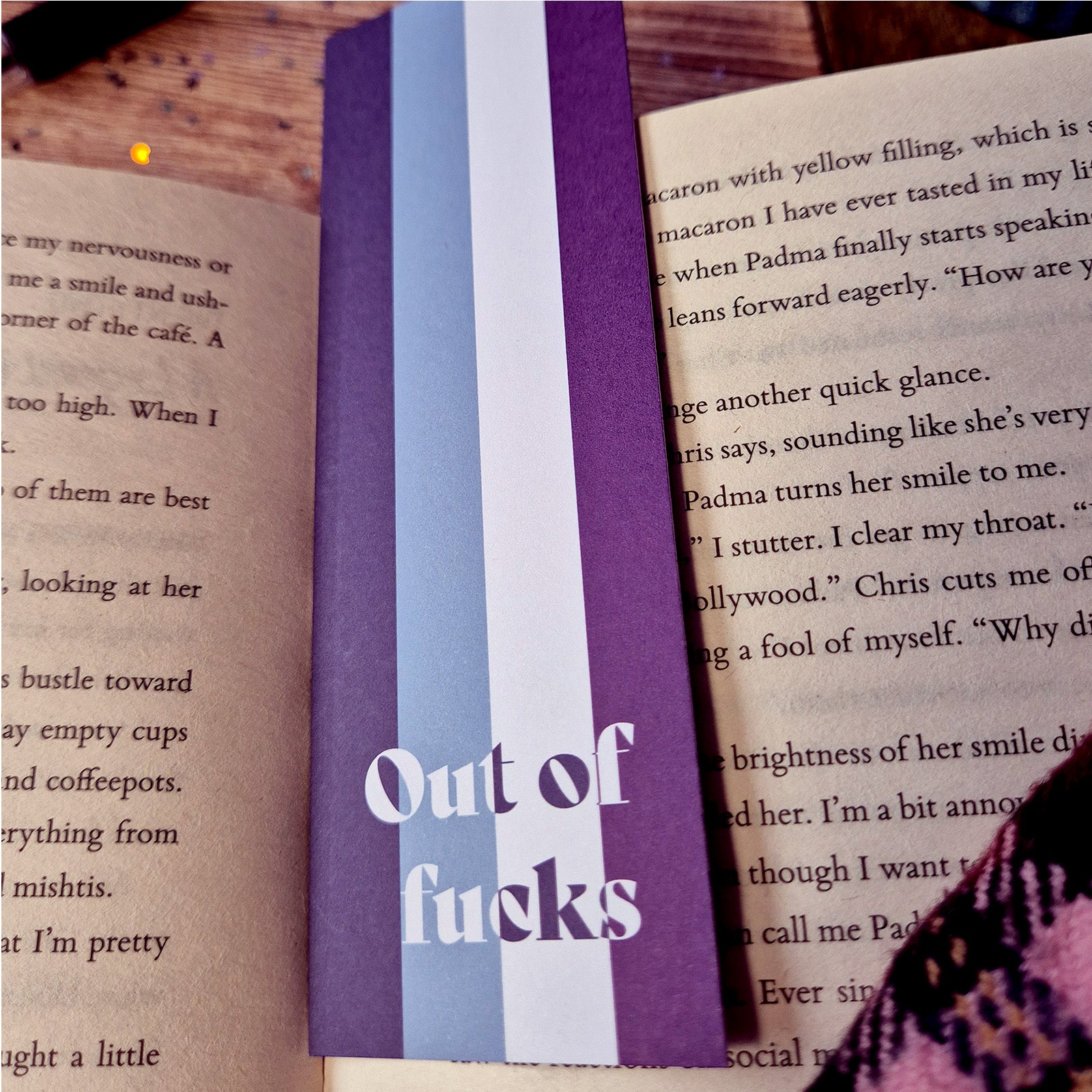 Out of Fucks Pride Bookmark - Asexual