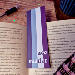 Ace reader Pride Bookmark - Asexual