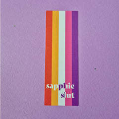 Sapphic Slut Pride Bookmark – Lesbian