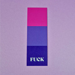 Fuck Pride Bookmark - Bisexual