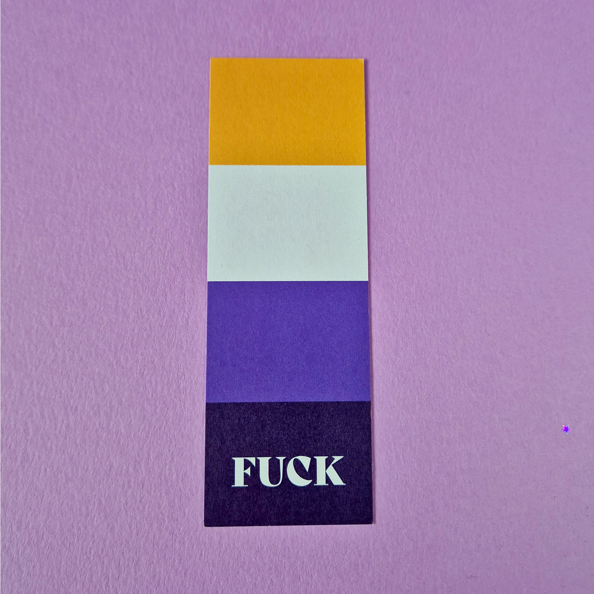 Fuck Pride Bookmark - Non-binary, Enby