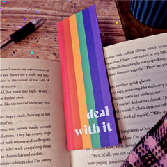 Deal with it Pride Bookmark  – Rainbow