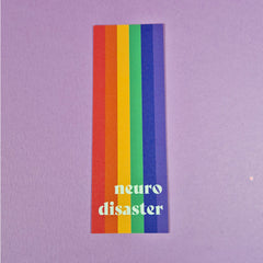 Neuro disaster Pride Bookmark  –  Rainbow