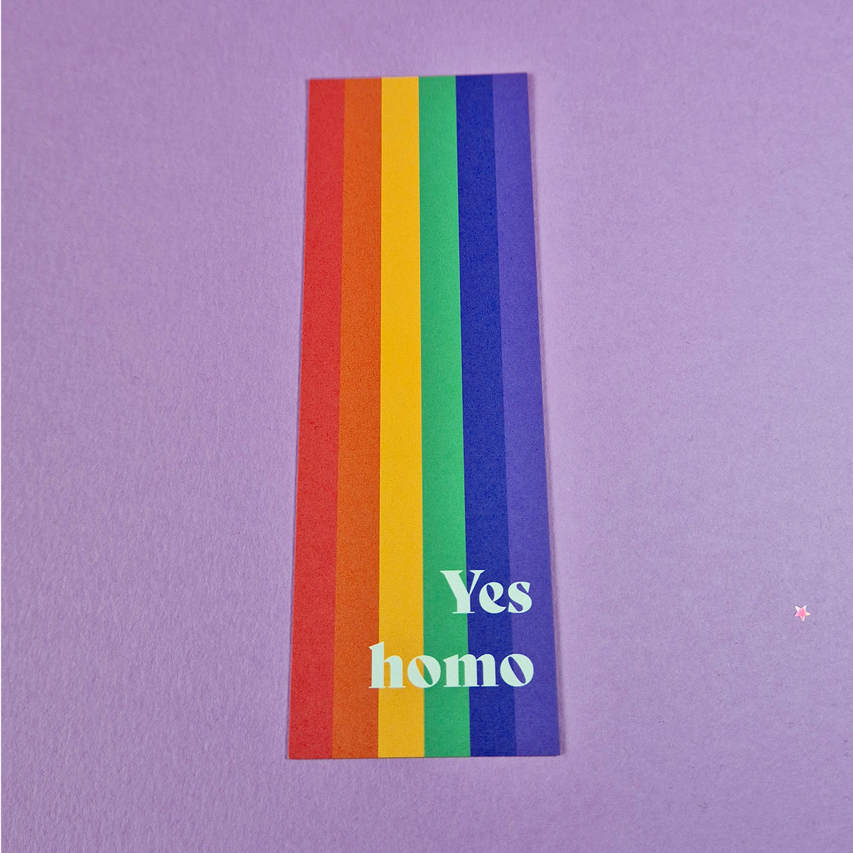 Yes Homo Pride Bookmark  –  Rainbow