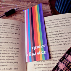 Queer disaster Bookmark  – Progressive Rainbow
