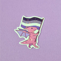 Dragon Pride LGBTQ Stickers – Asexual Flag
