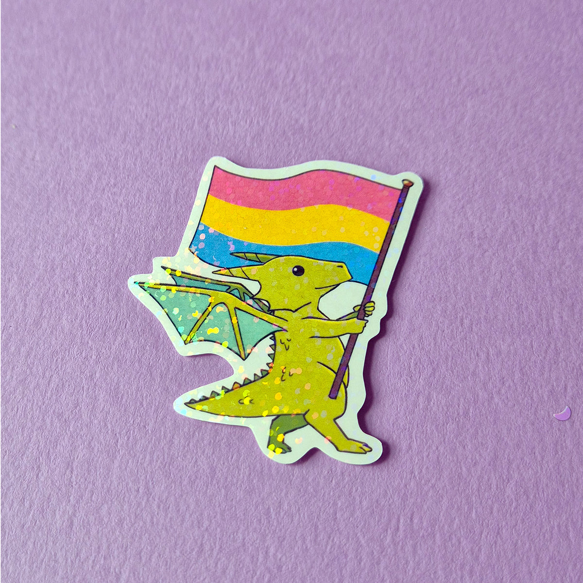 Dragon Pride LGBTQ Stickers – Pansexual Flag