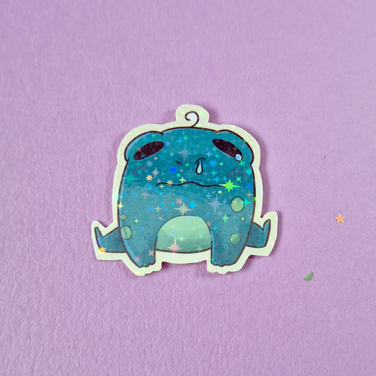 Sad Frog Sticker