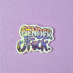 Genderfuck Holographic Sticker