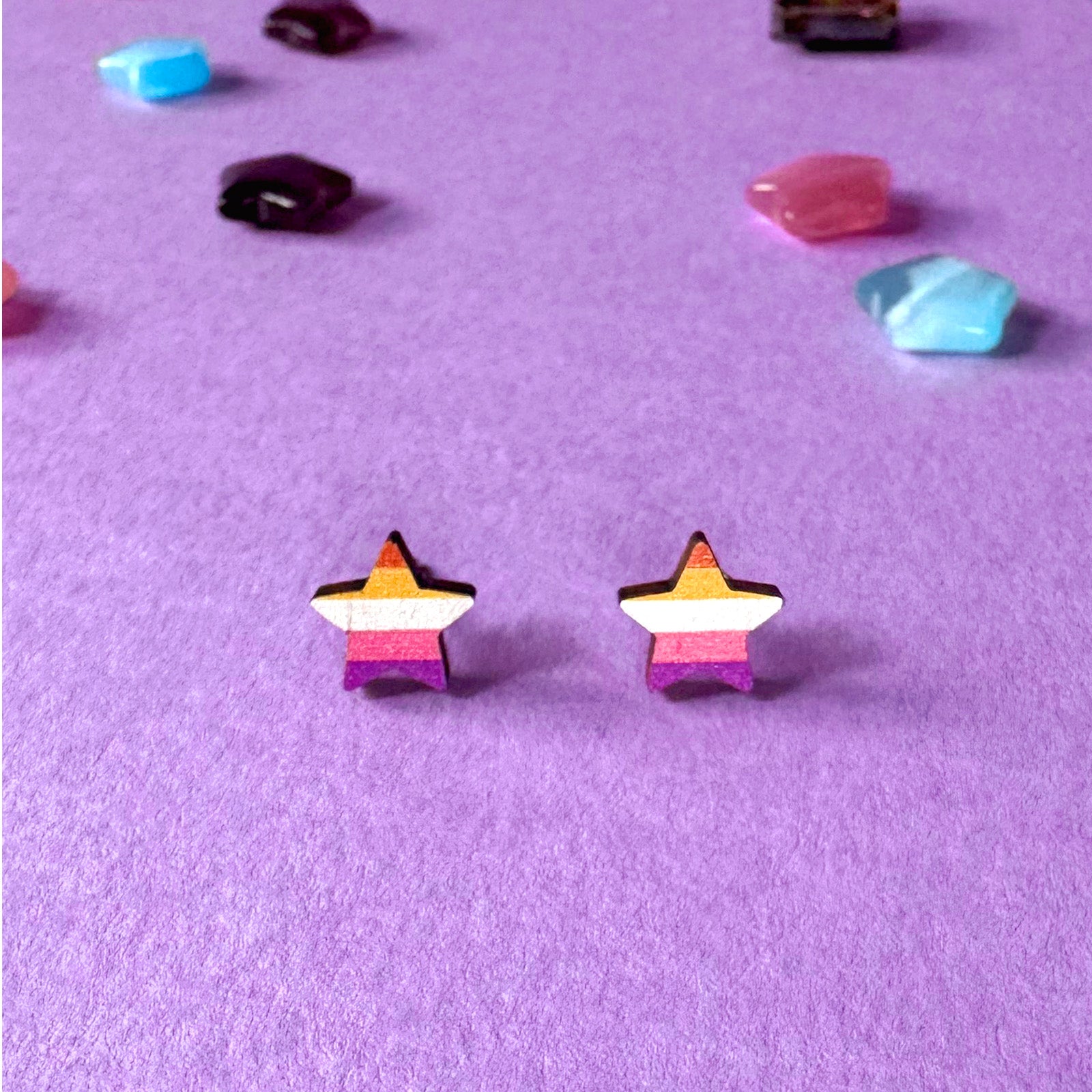 Lesbian Star Stud Earrings