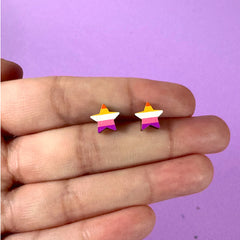 Lesbian Star Stud Earrings