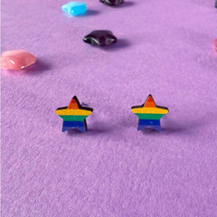 Pride Star Stud Earrings