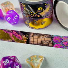 Dungeon Adventure Gold Foil Washi