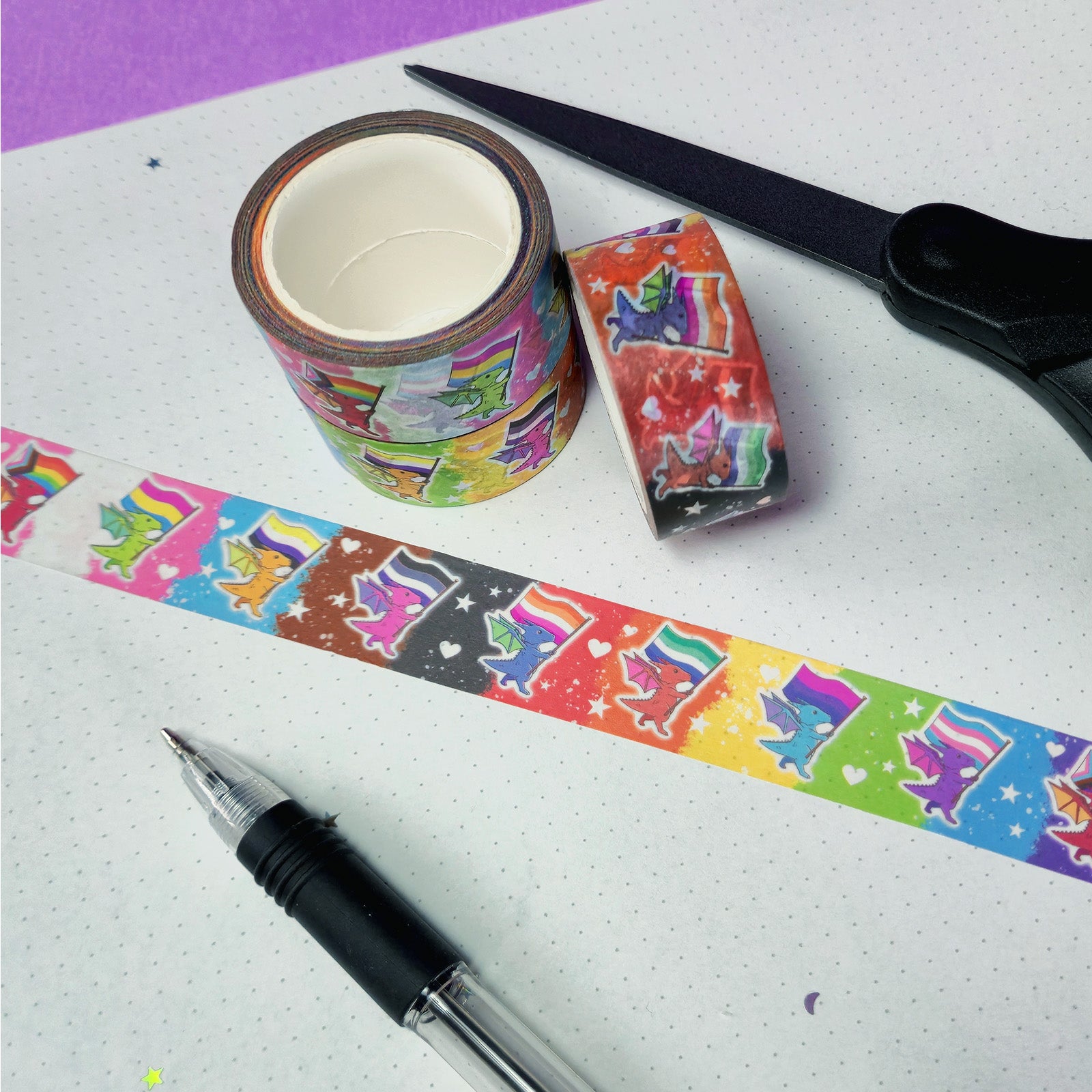 Pride Dragon Parade Washi