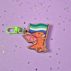 Gay Dragon Keychain