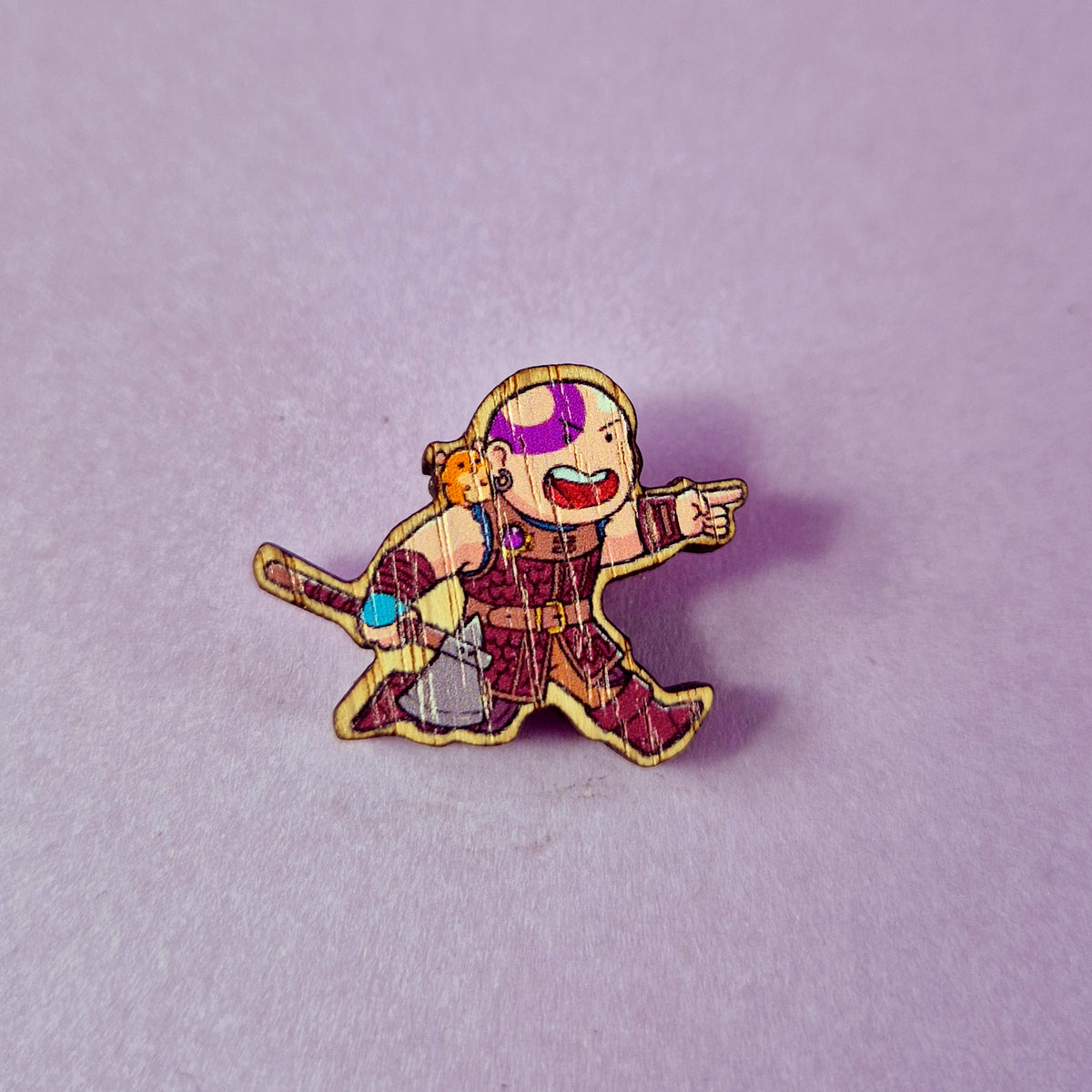 Baldur's Gate 3 Wooden Pin – Minsc & Boo