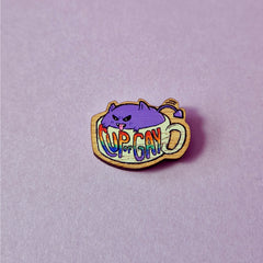 Cup of gay wooden pin