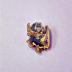 Hades 1 Wooden Pin – Thanatos