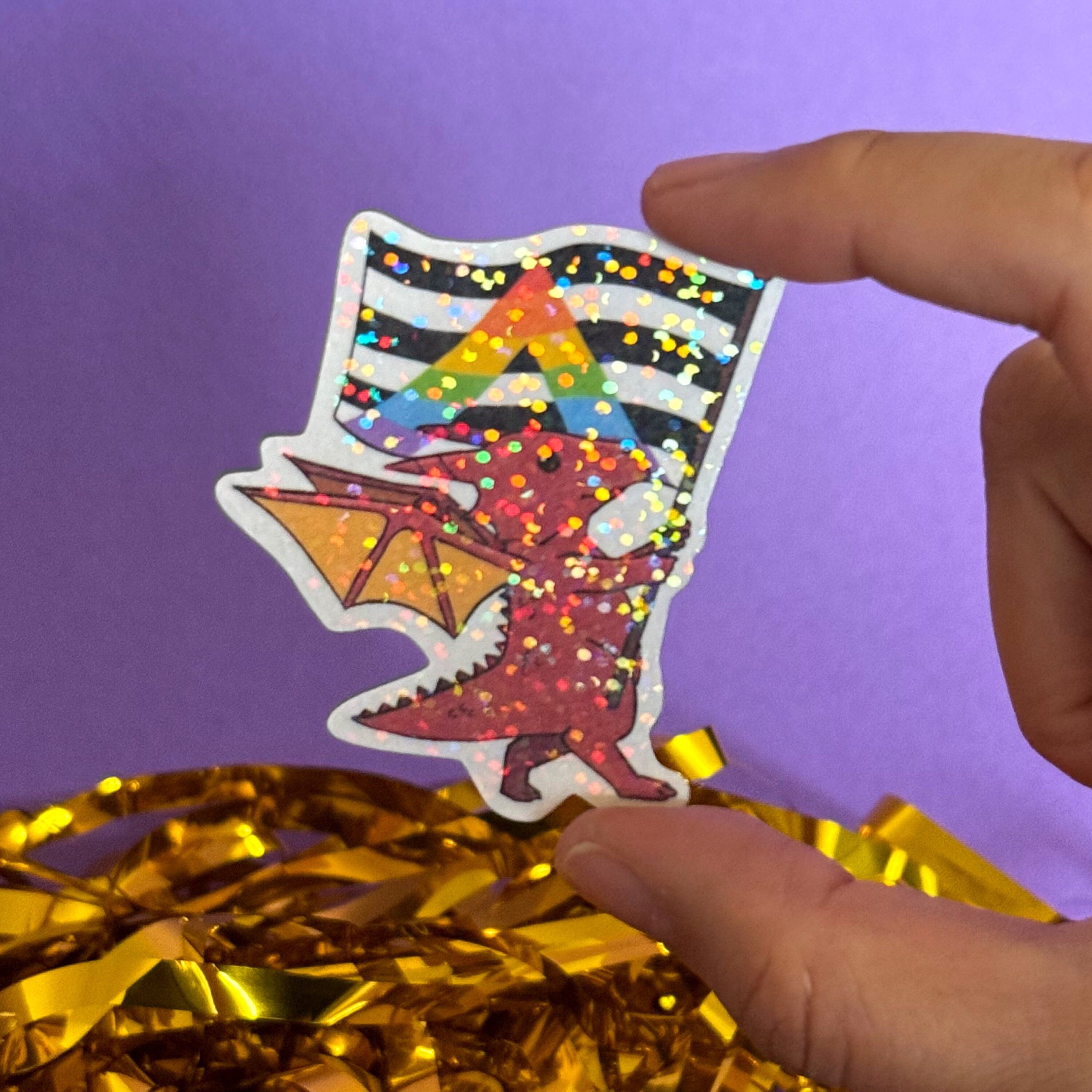 Dragon Pride LGBTQ Stickers – Lesbian Flag