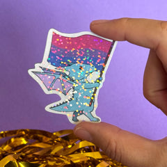 Dragon Pride LGBTQ Stickers – Bisexual Flag