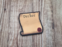 By Decree Notepad