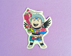 Eris chibi sticker from the game series Hades 2