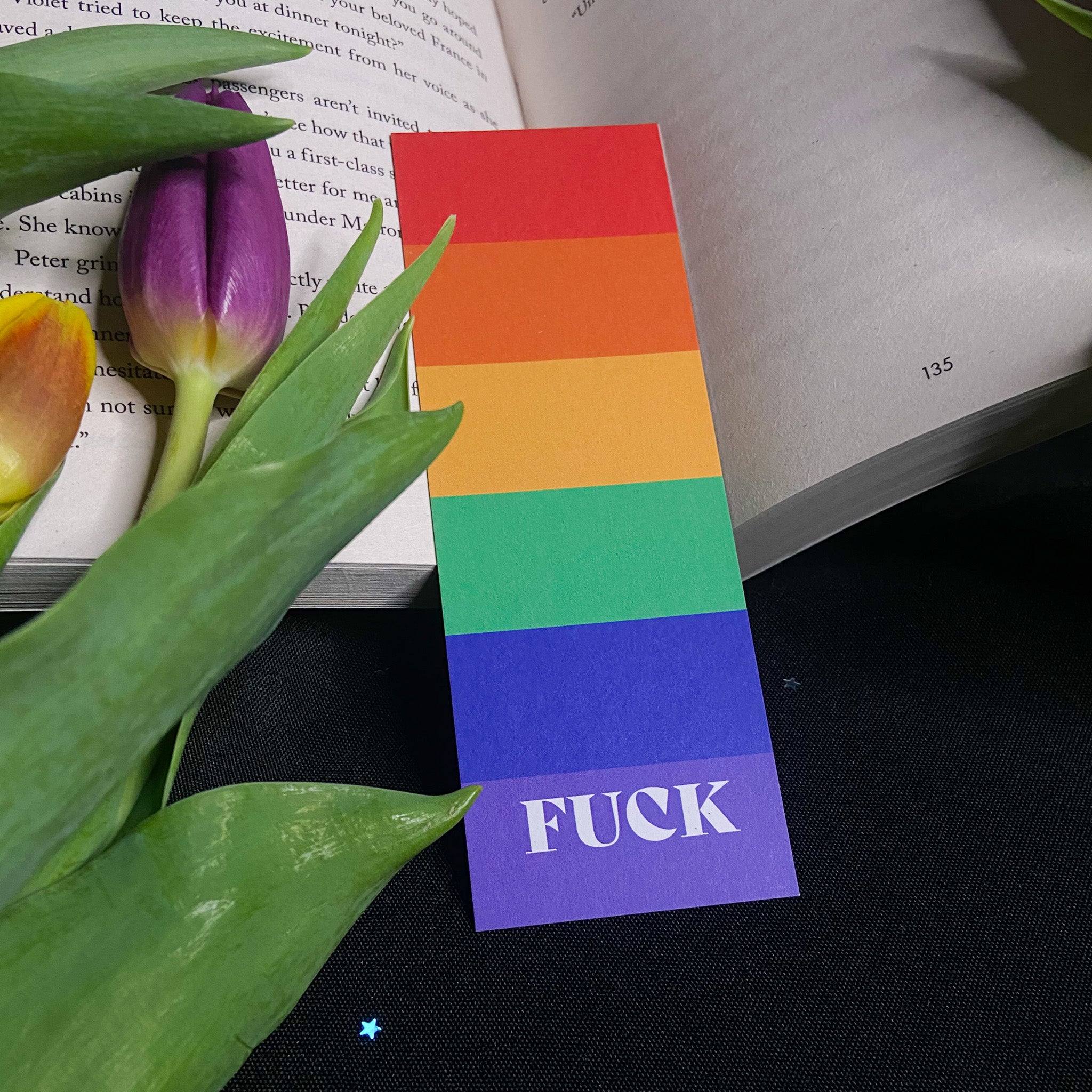Fuck Pride Bookmark - Rainbow